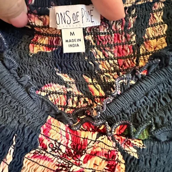 Lightweight Elastic Long Flowy Floral Print Maxi Dress - Picture 7 of 10